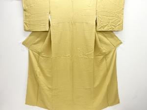 石庭模様織出し一ツ紋付け下げ色無地着物